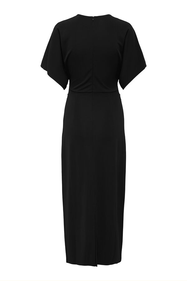 JDY Vestido longo ajustado preto