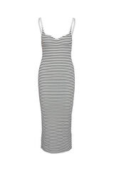 Noisy May Vestido largo tirantes tejido c&oacute;modo blanco