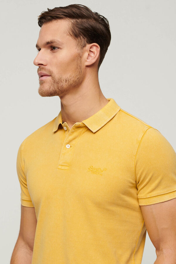Superdry Polo Destroyed amarillo