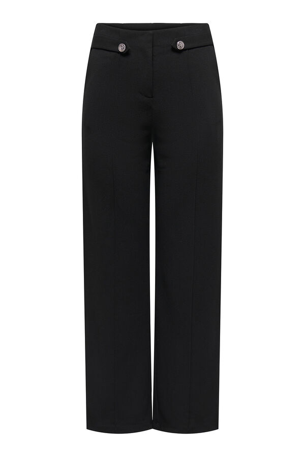 JDY Pantal&oacute;n largo recto negro