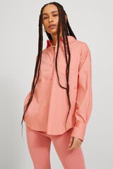 Jack & Jones Camisa de manga larga de popelin rosa