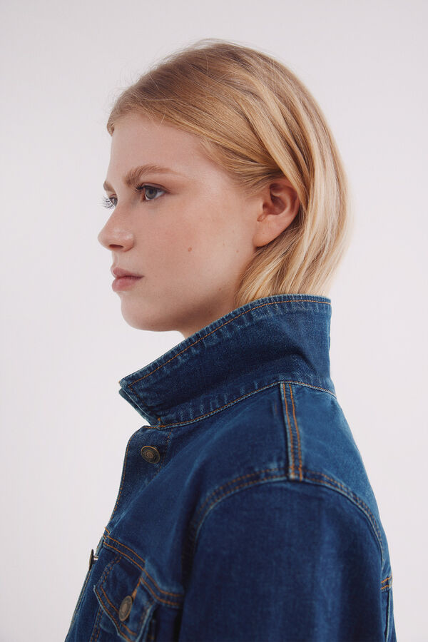 Springfield Cazadora vaquera algod&oacute;n azul