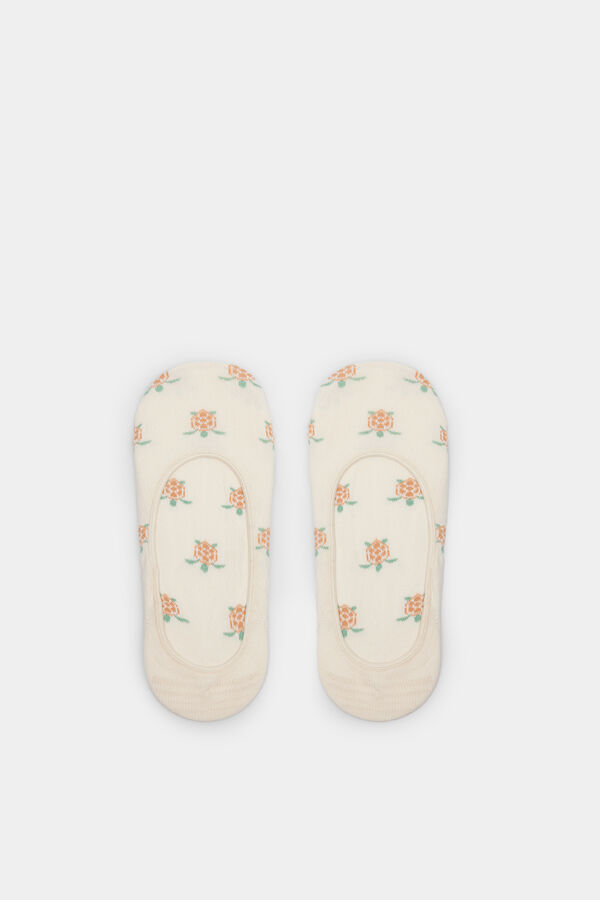 Springfield Meia Invis&iacute;vel Tartarugas cru