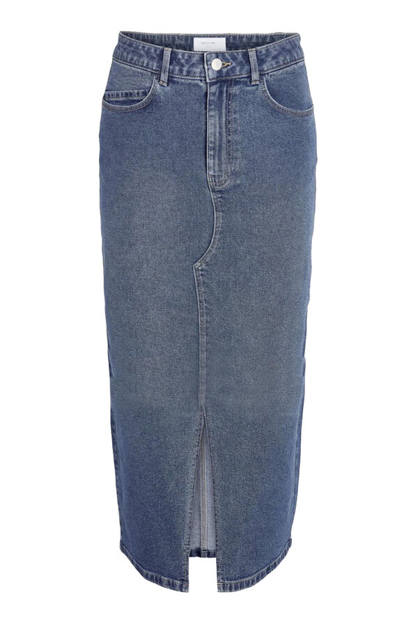 Noisy May Saia comprida denim azul