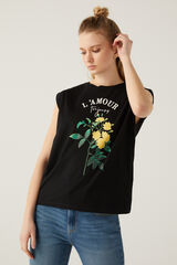 Springfield Camiseta "L´amour" negro