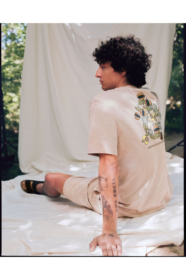 Springfield T-shirt "Roots Studio" estampado costas cru