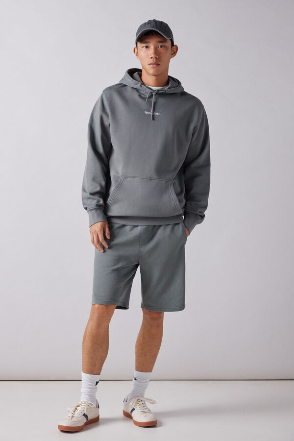 Springfield Bermudas jogger lavadas cinzento
