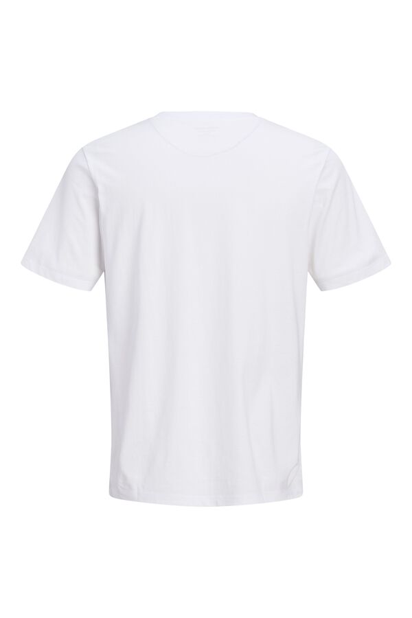 Jack & Jones Camiseta regular fit logo blanco