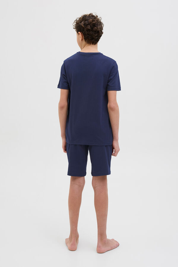 Jack & Jones Junior Conjunto de pijama em malha azul