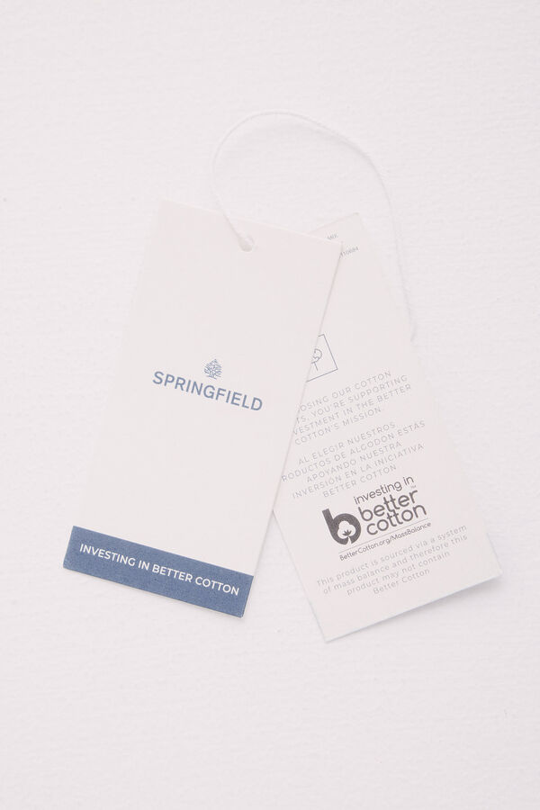 Springfield Camiseta viva a massa bege