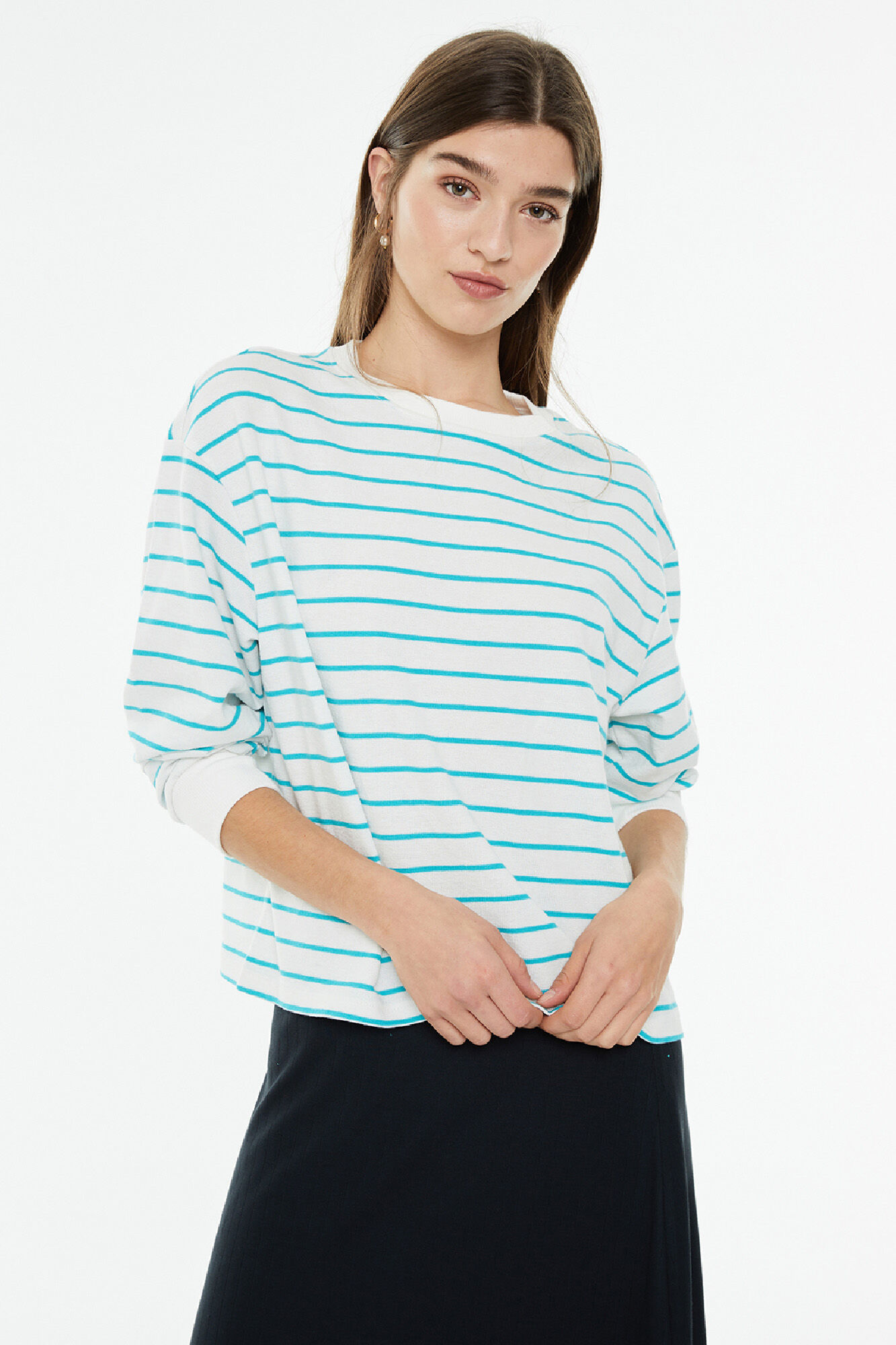 System Action Sudadera cuello redondo