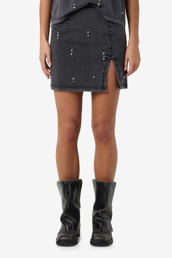 Noisy May Falda Washed Joya gris