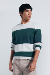 Springfield Jersey rayas bloque color verde