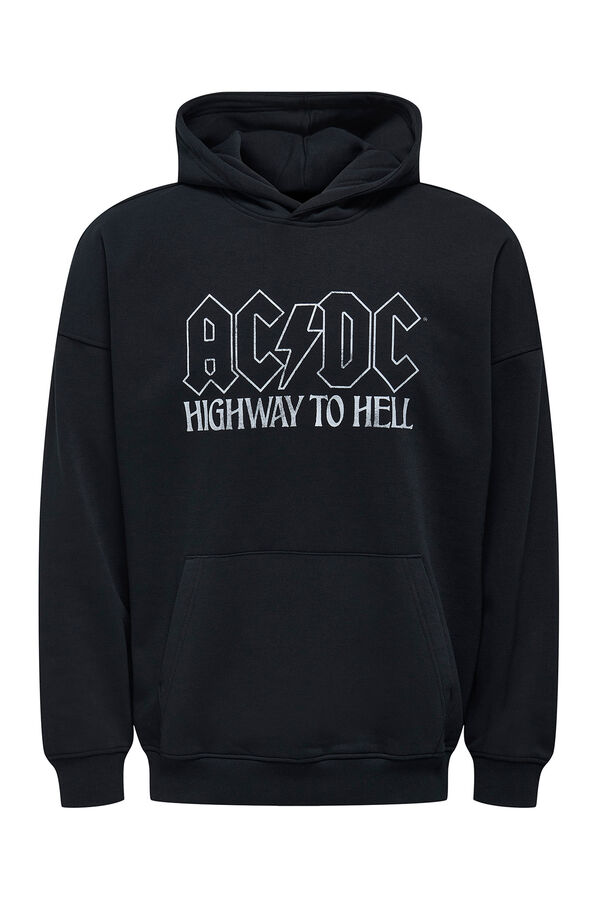Only & Sons Sudadera con capucha AC/DC negro
