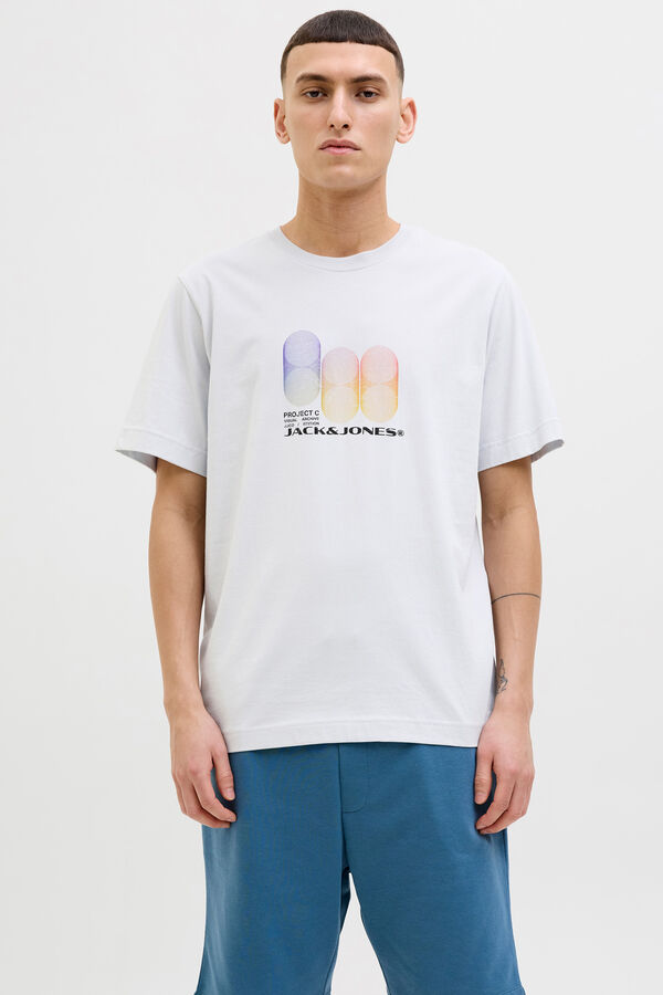 Jack & Jones Camiseta regular fit gris