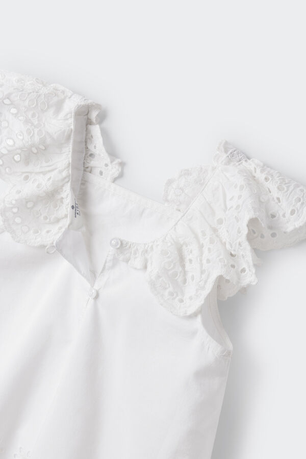 Springfield Kids Vestido bordado su&iacute;&ccedil;o menina estampado