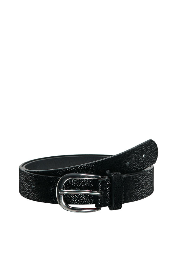 Only Cinto com efeito de pele preto