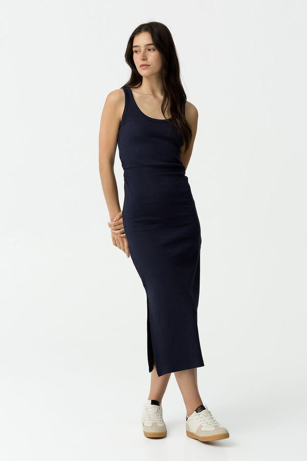 Tiffosi Vestido de malha azul