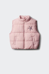 Springfield Kids Colete acolchoado com estampado de estrela para menina rosa