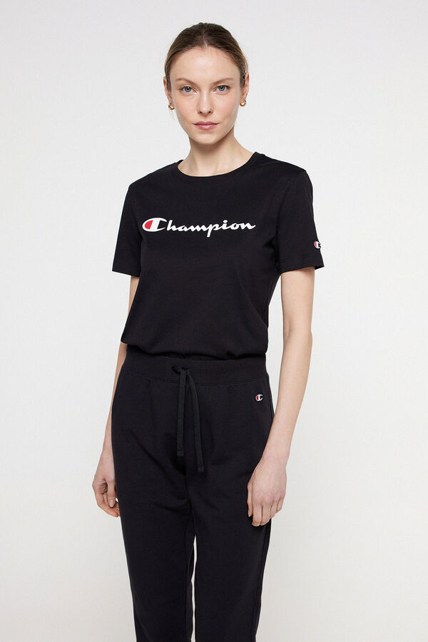 Champion Cal&ccedil;as com punho de mulher preto