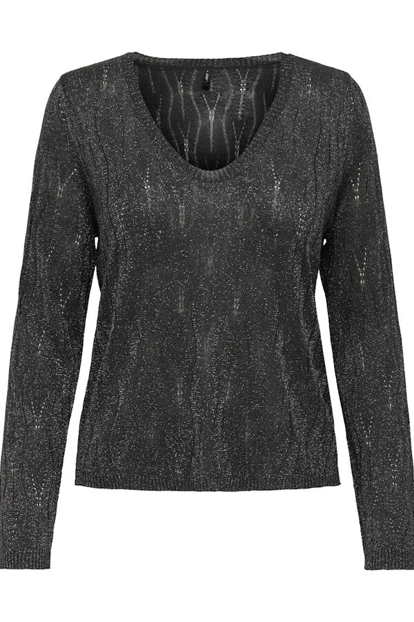 Only Camisola com lurex preto