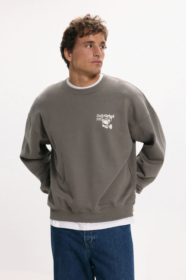 Only & Sons Sudadera cuello redondo gris