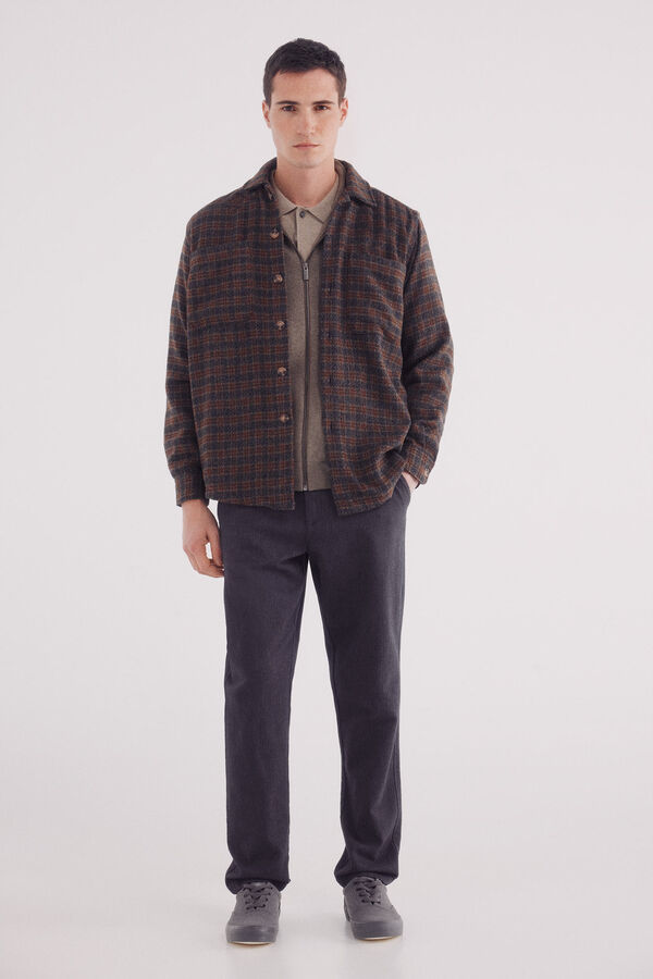 Springfield Sobrecamisa xadrez cru