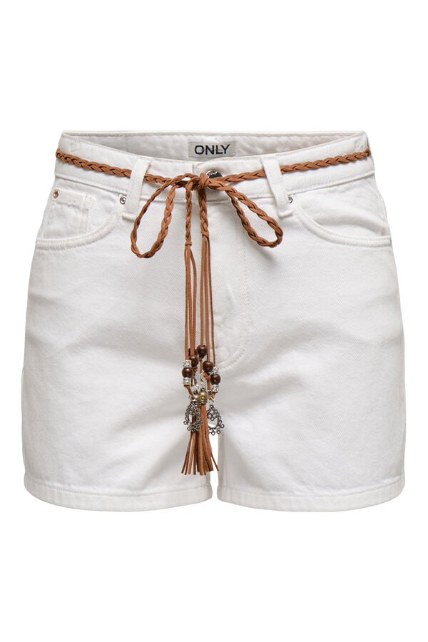 Only Shorts denim de regular fit branco