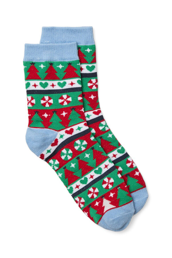 Vero Moda Girl Pack de calcetines navidad turquesa