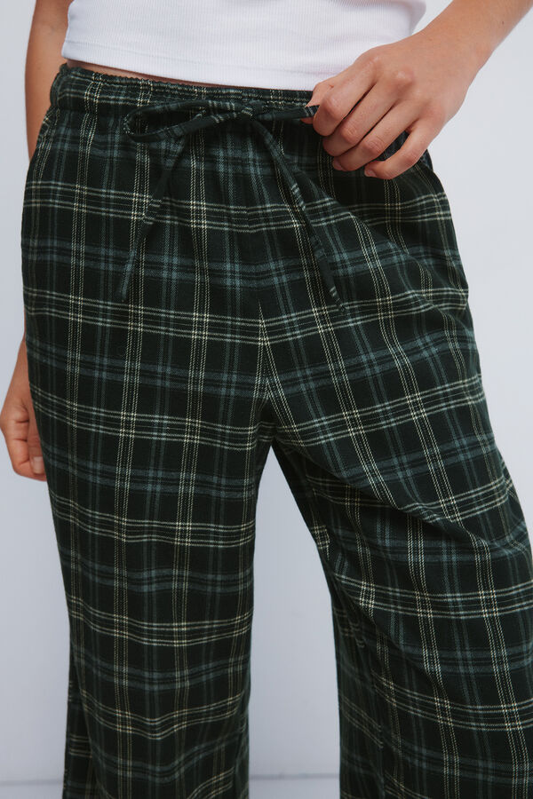Springfield Cal&ccedil;as jogger xadrez verde
