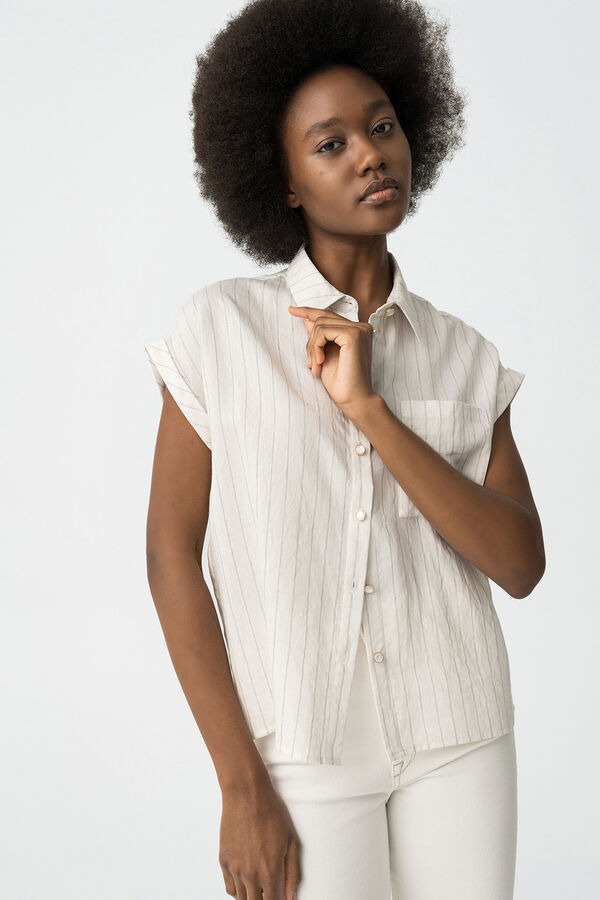 Tiffosi Camisa fluida branco