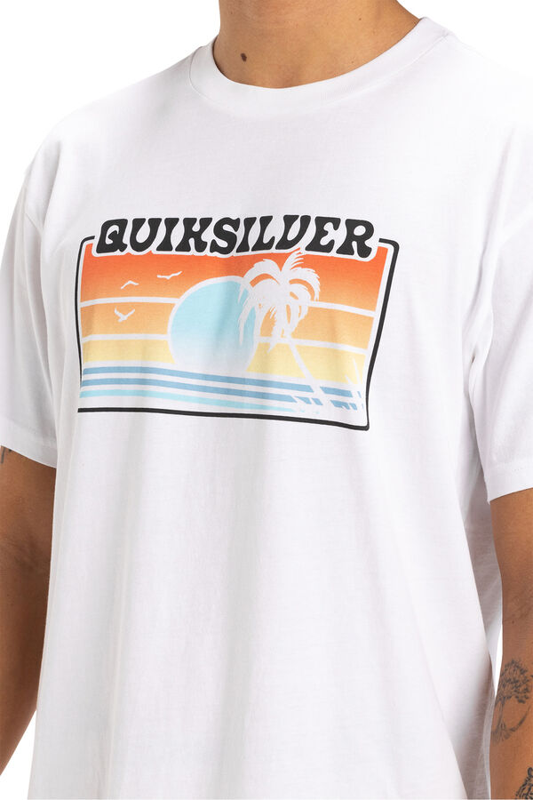 Quiksilver  Camiseta masculina de manga curta branco