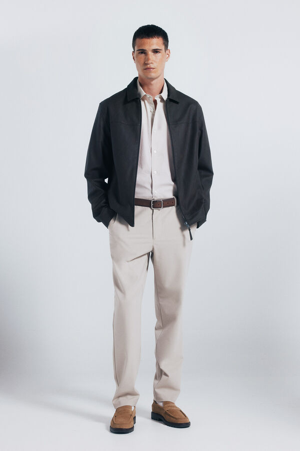 Springfield Pantal&oacute;n chino jogger comfort fit nude