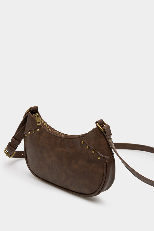 Springfield Bolso media luna tachas estampado