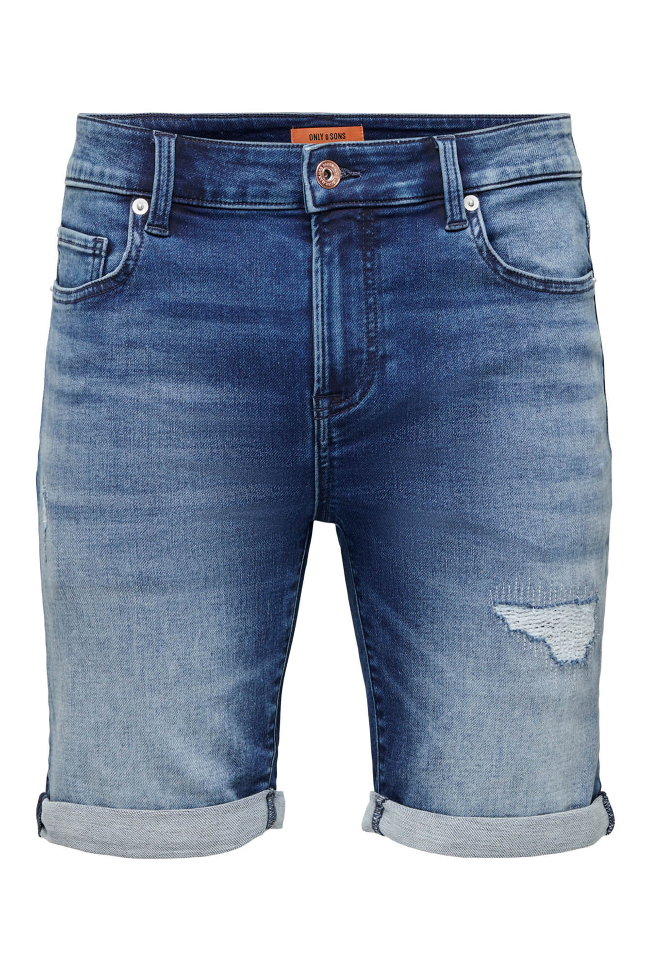 Only & Sons Bermuda denim rotos