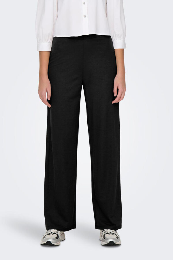 Only Pantal&oacute;n largo ancho negro
