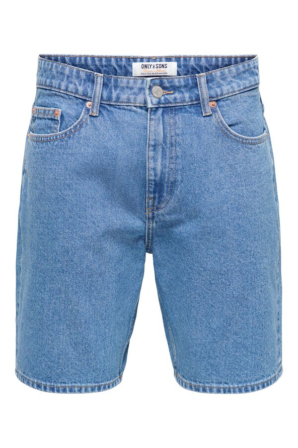 Only & Sons Bermuda vaquera azul
