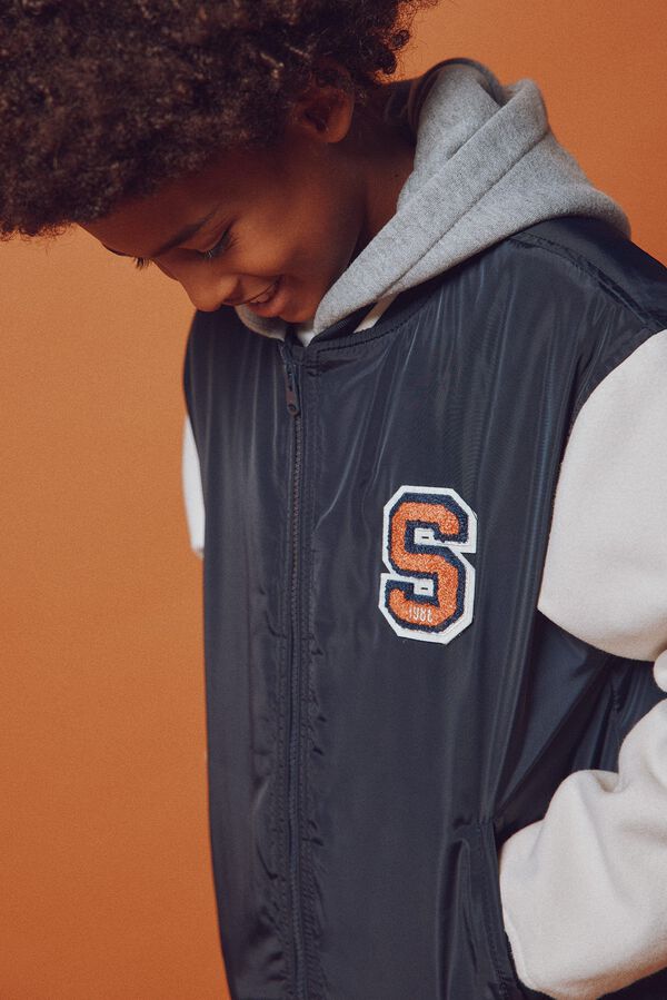 Springfield Kids Bomber varsity ni&ntilde;o azul