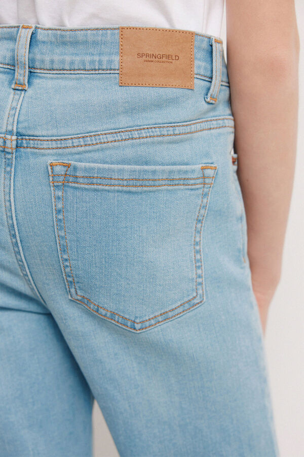 Springfield Kids Jeans Kick flare ni&ntilde;a azul