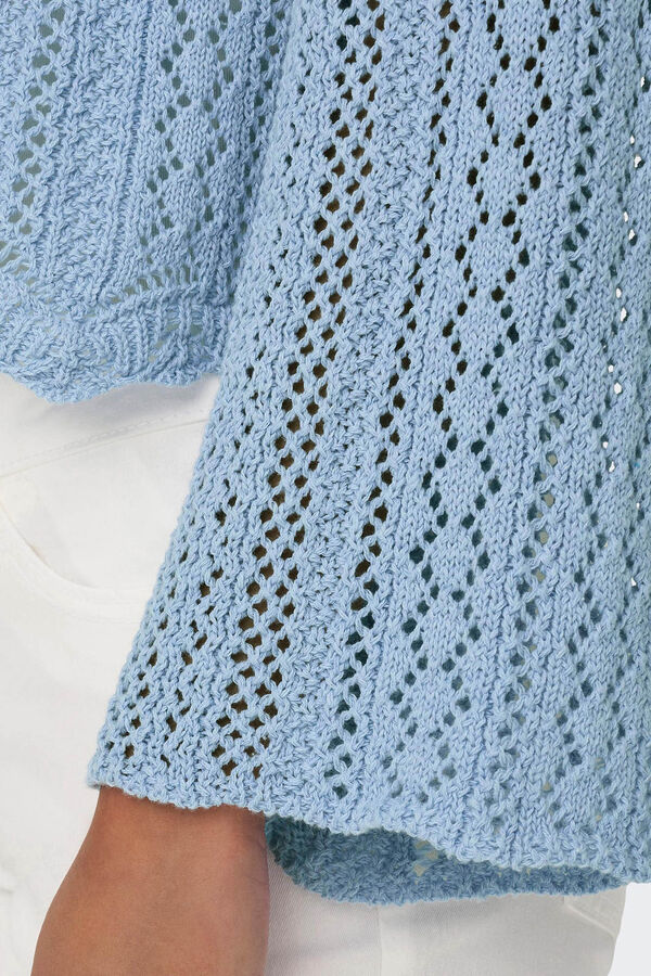 Only Jersey manga campana azul