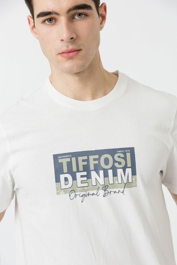 Tiffosi T-shirt estampada branco