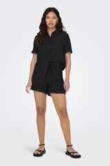 JDY Pantal&oacute;n corto encaje negro