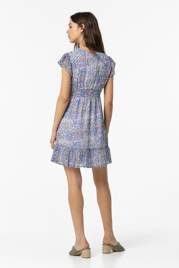 Tiffosi Vestido Plumeti Estampado morado/lila