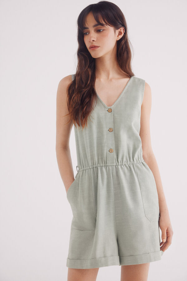 Springfield Macac&atilde;o curto de algod&atilde;o verde