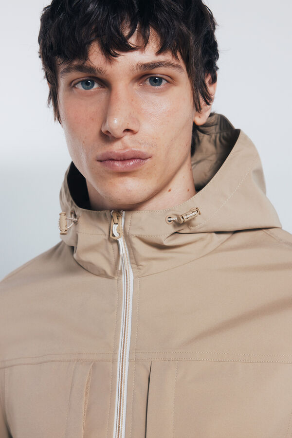 Springfield Parka t&eacute;cnica castanho