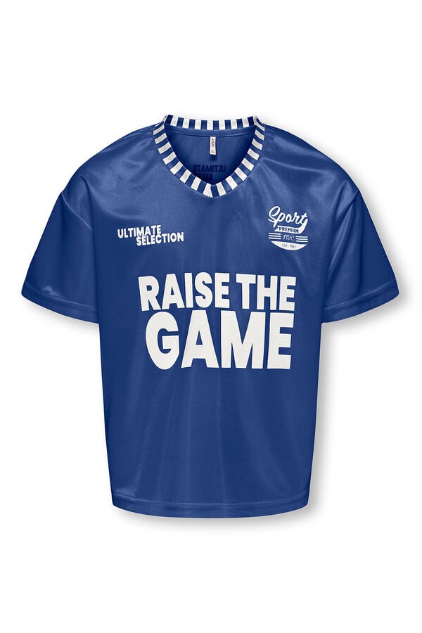 Only Girls Camiseta b&eacute;isbol ni&ntilde;a azul