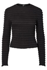 Pieces Top textura negro