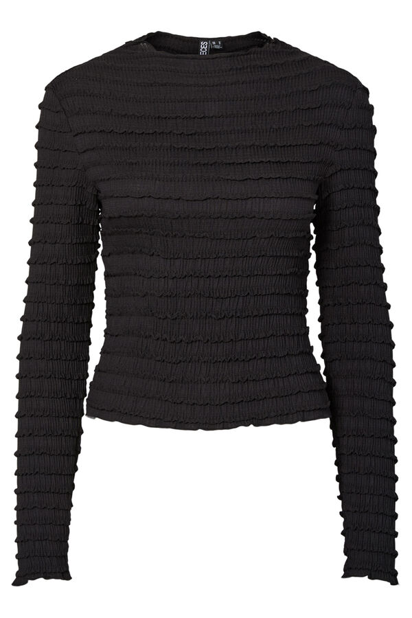 Pieces Top textura negro