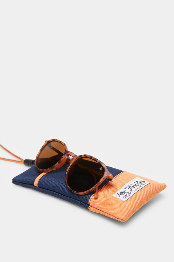 Springfield Gafas de sol efecto carey kaki