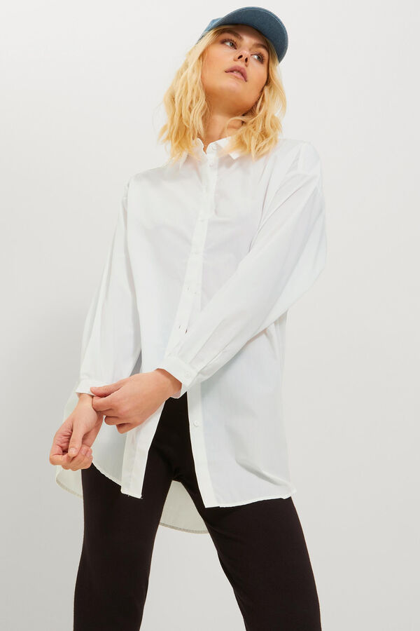 Jack & Jones Camisa manga comprida de popelina branco